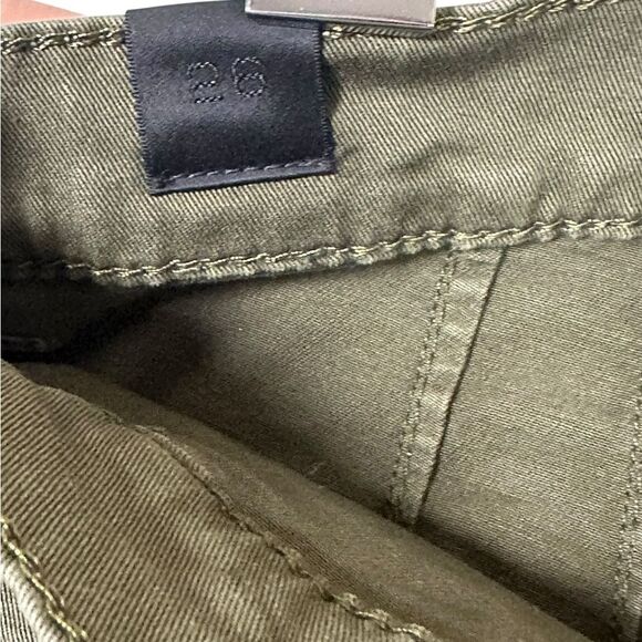 Vince Military Utility Pants Straight Leg army Green mid Rise Women's size 26 - Picture 4 of 8